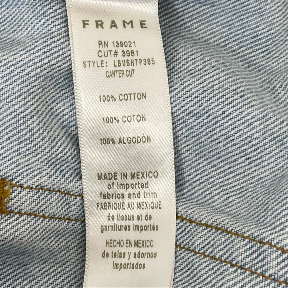 Frame denim Le Beau distressed shorts size 26 - Picture 9 of 11